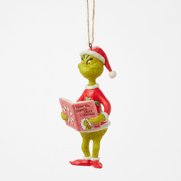 How The Grinch Stole Christmas Book Hanging Ornament - The Grinch by Jim Shore