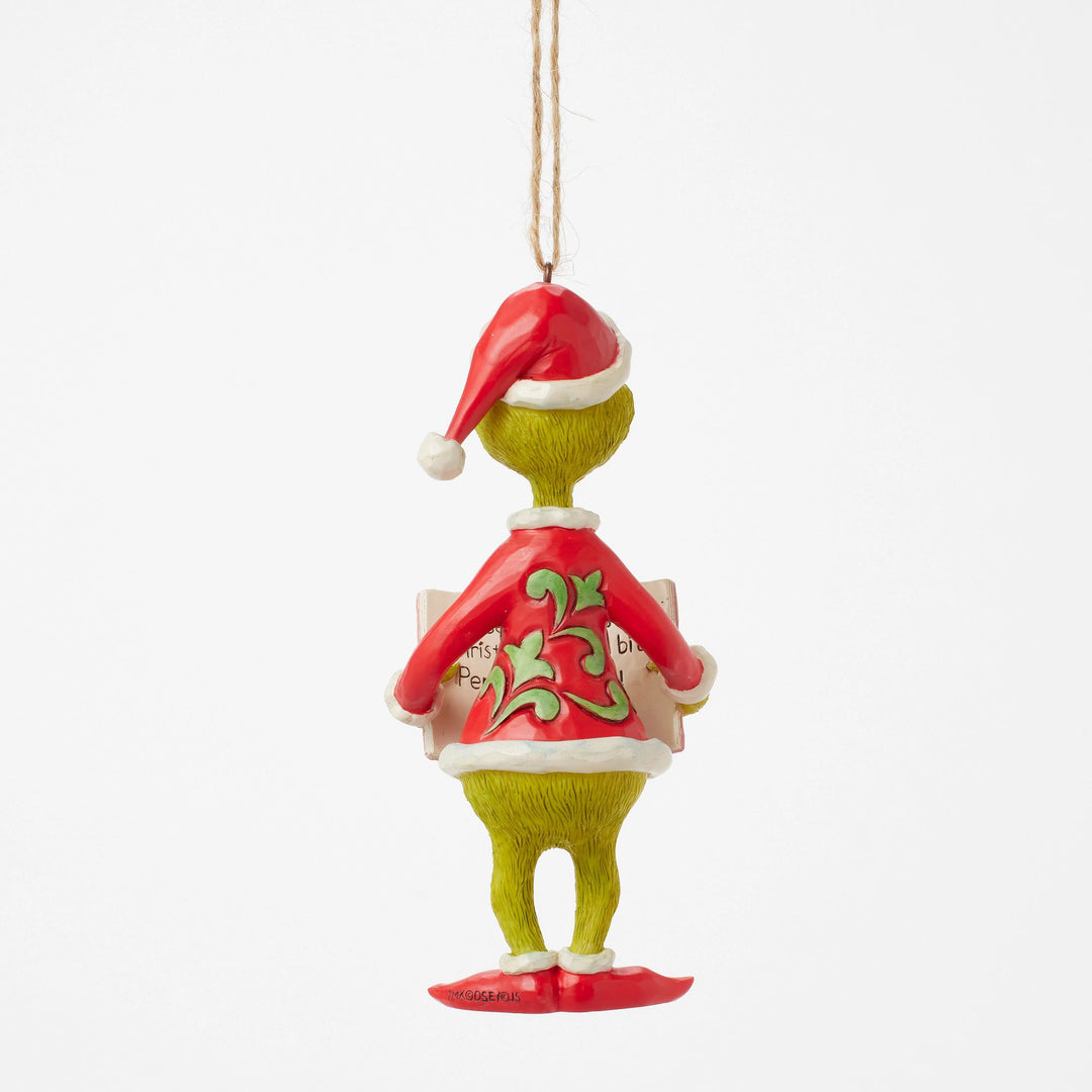 How The Grinch Stole Christmas Book Hanging Ornament - The Grinch by Jim Shore