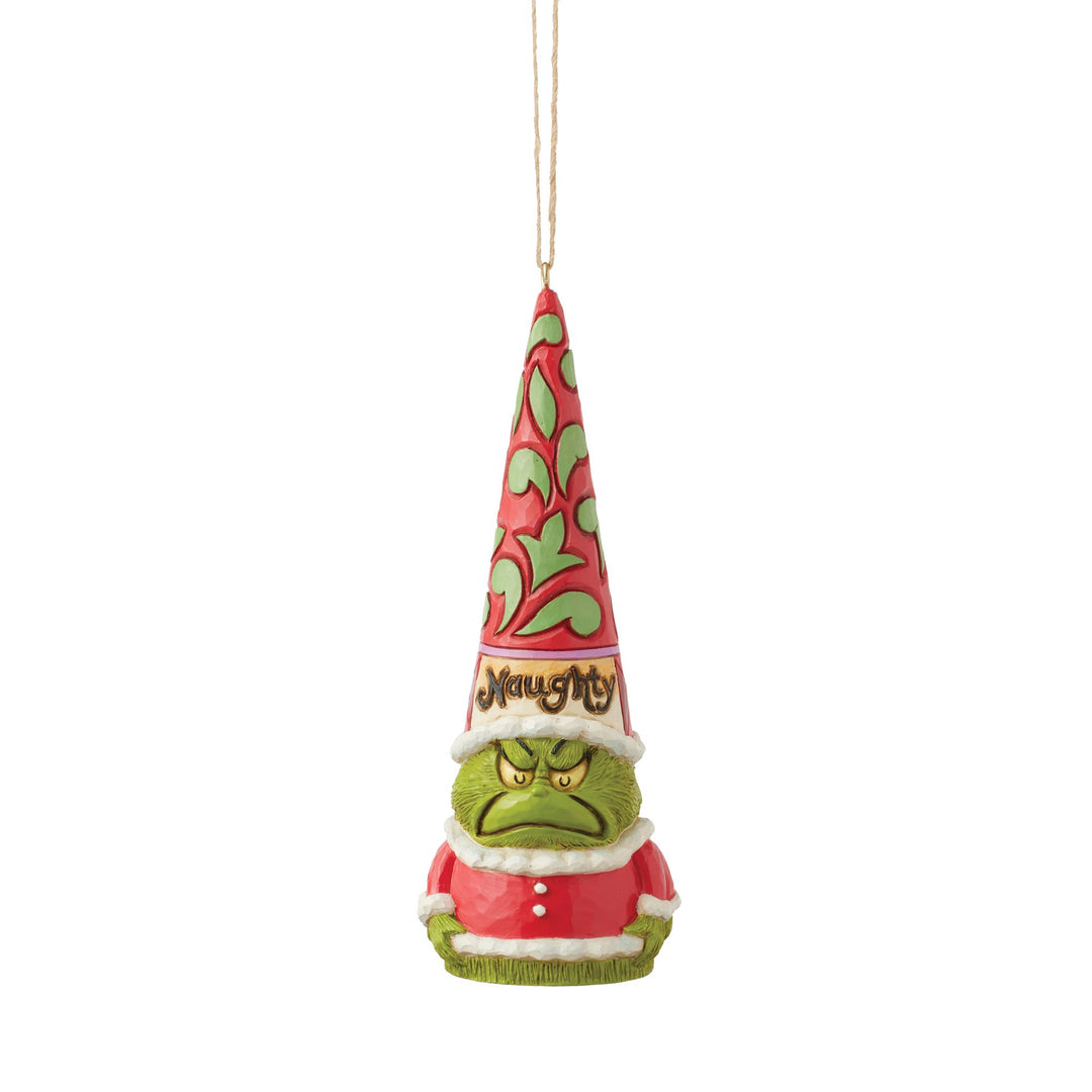 Grinch Naught Nice Gnome Hanging Ornament - The Grinch by Jim Shore