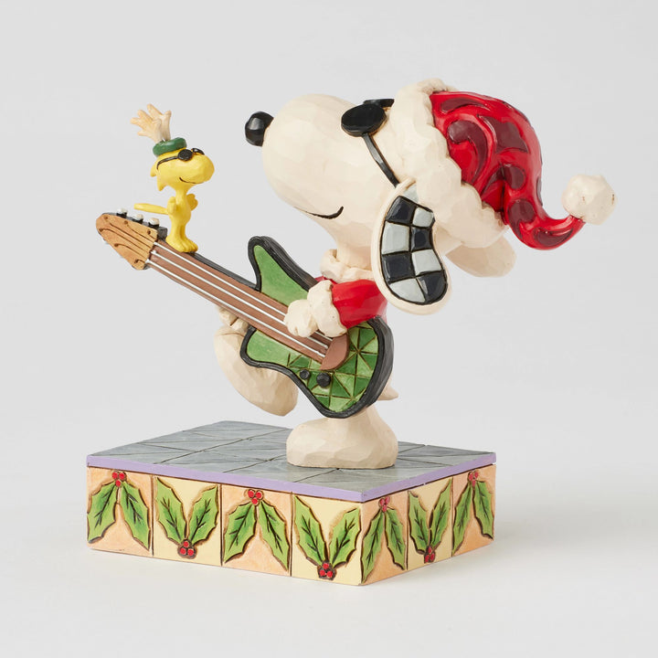 Rock 'n' Roll Duo (Snoopy & Woodstock Christmas Rock) - Peanuts by Jim Shore