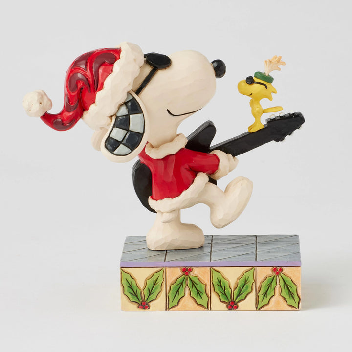 Rock 'n' Roll Duo (Snoopy & Woodstock Christmas Rock) - Peanuts by Jim Shore