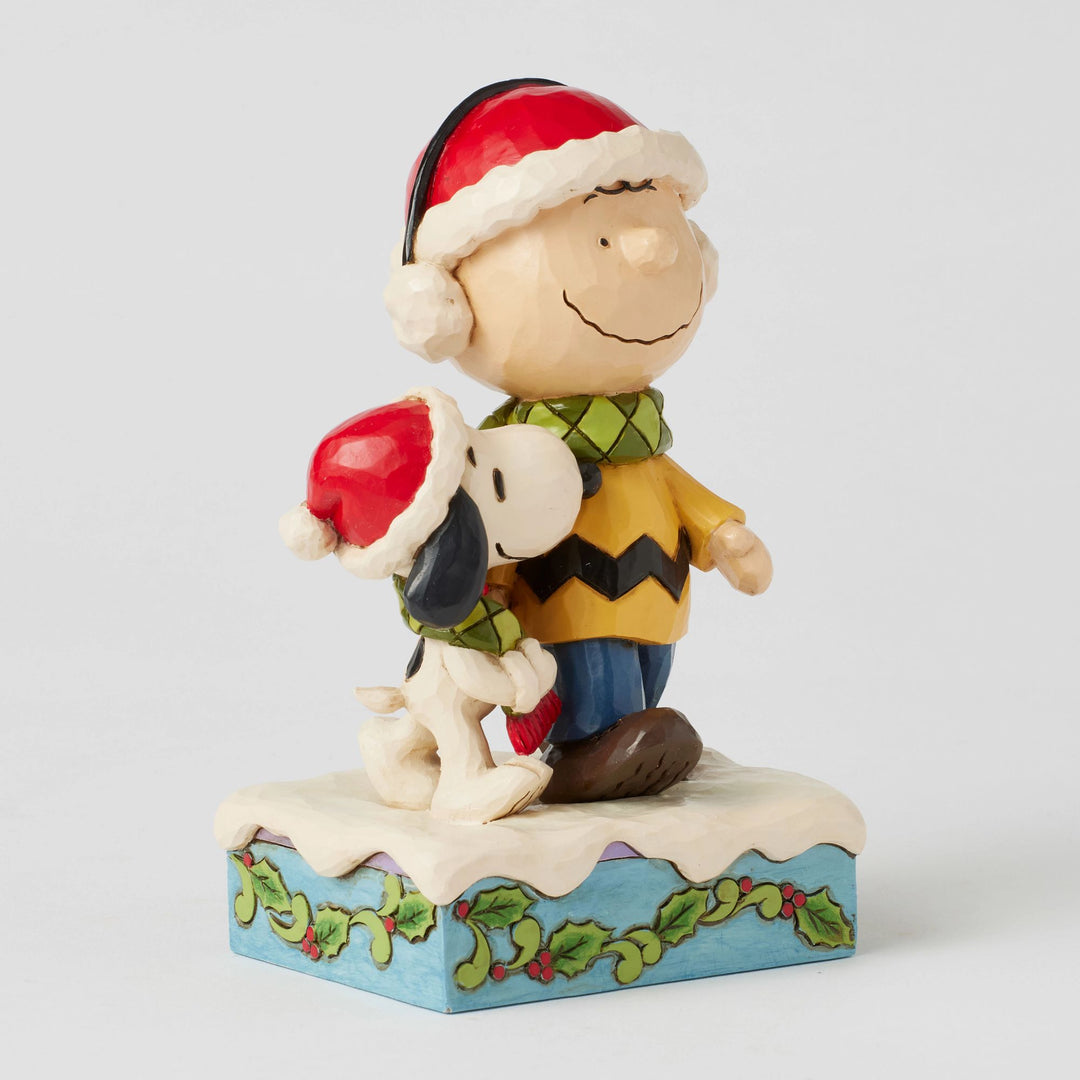 Bundled in Friendship (Charlie Brown & Snoopy Wrapped in Scarf) - Peanuts by JimShore