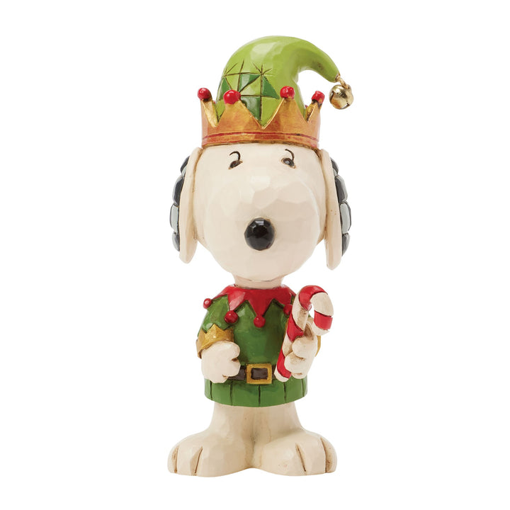 Snoopy Christmas Elf Mini Figurine - Peanuts by Jim Shore