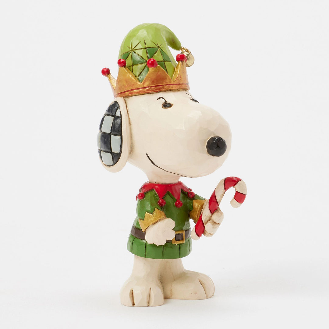 Snoopy Christmas Elf Mini Figurine - Peanuts by Jim Shore