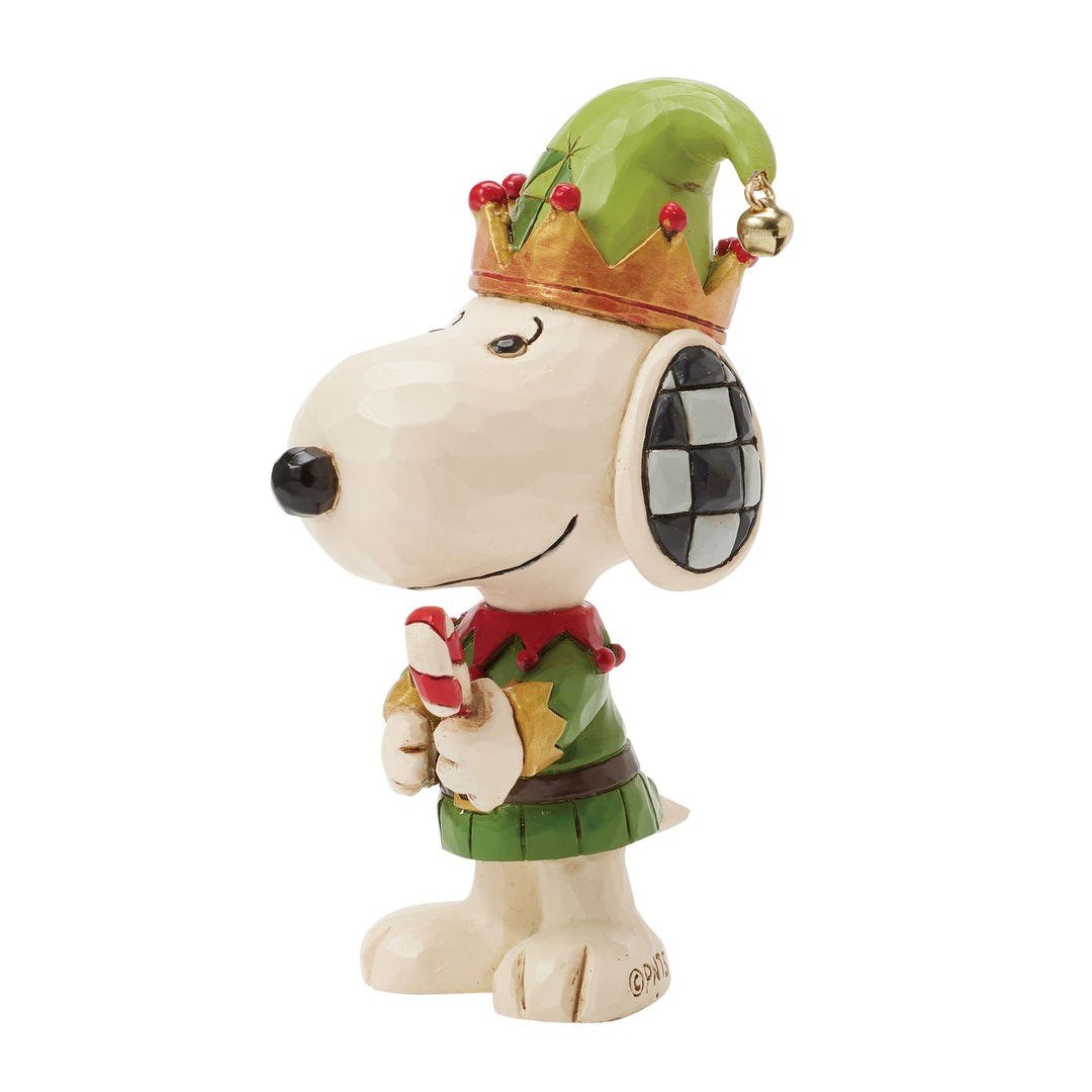 Snoopy Christmas Elf Mini Figurine - Peanuts by Jim Shore