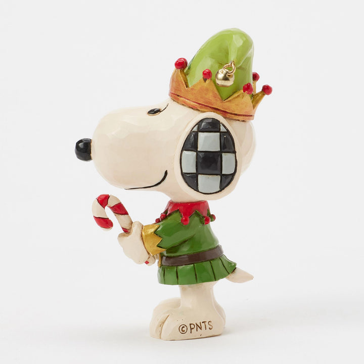 Snoopy Christmas Elf Mini Figurine - Peanuts by Jim Shore