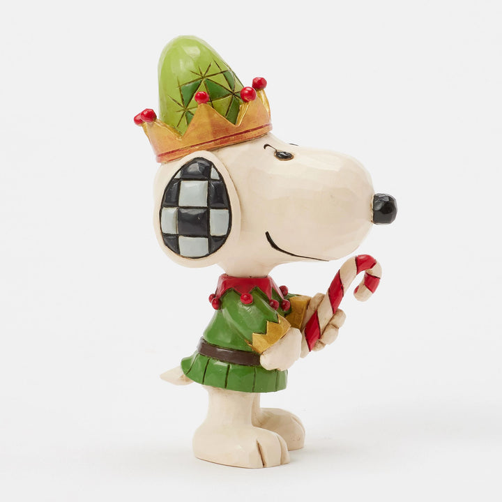 Snoopy Christmas Elf Mini Figurine - Peanuts by Jim Shore