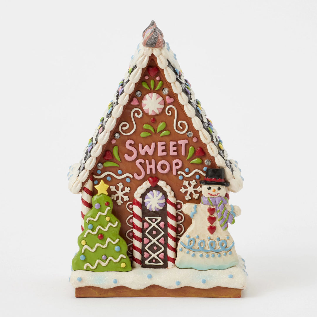 Gingerbread LED Sweet Shop - Heartwood Creek by Jim Shore