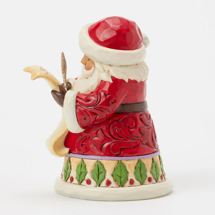 Santa with List Mini Figurine - Heartwood Creek by Jim Shore