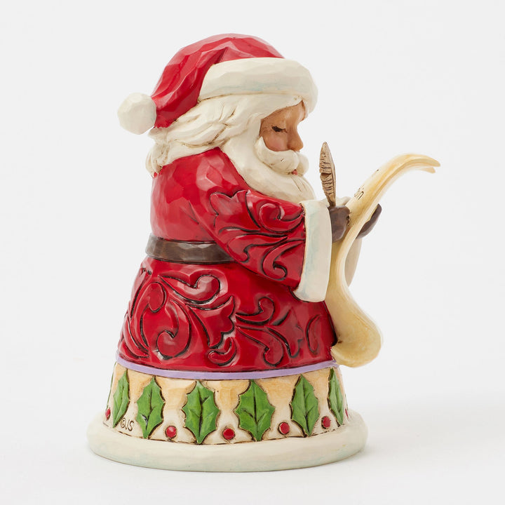 Santa with List Mini Figurine - Heartwood Creek by Jim Shore