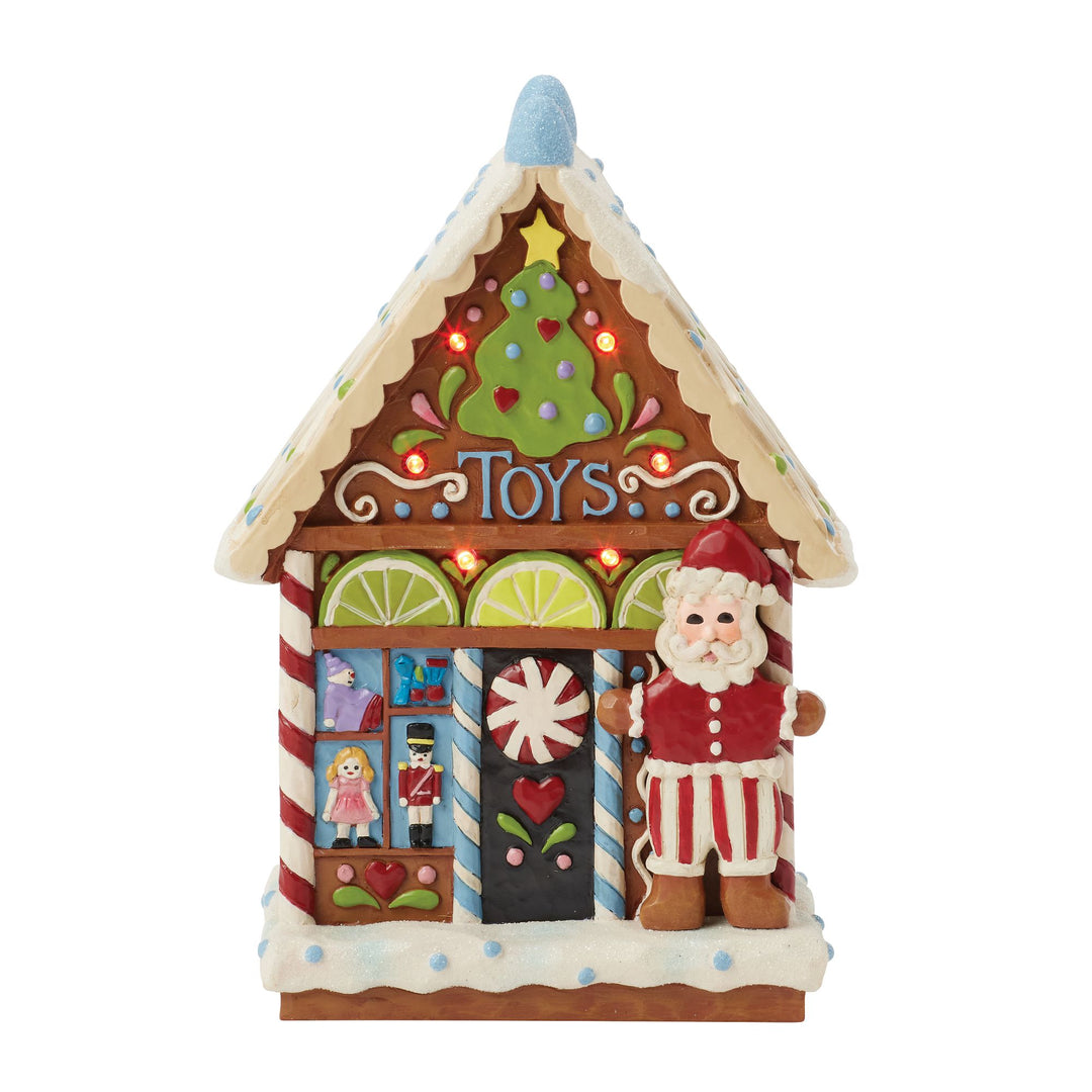 Target Led Gingerbread LED Gingerbread Toy Shop – Enesco Gift Shop
