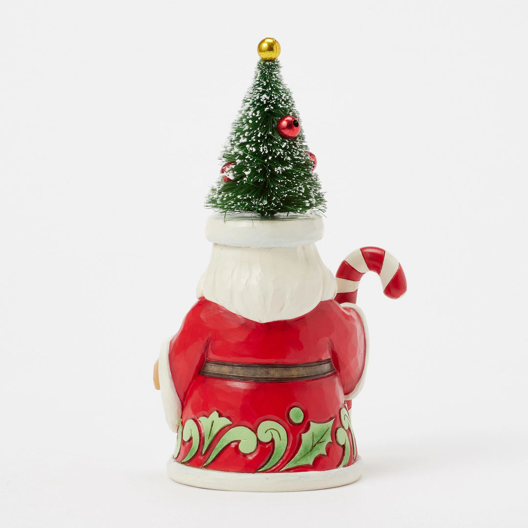 The Merry On Top (Santa with Sisal Tree Pint Figurine) - Heartwood Creek by JimShore