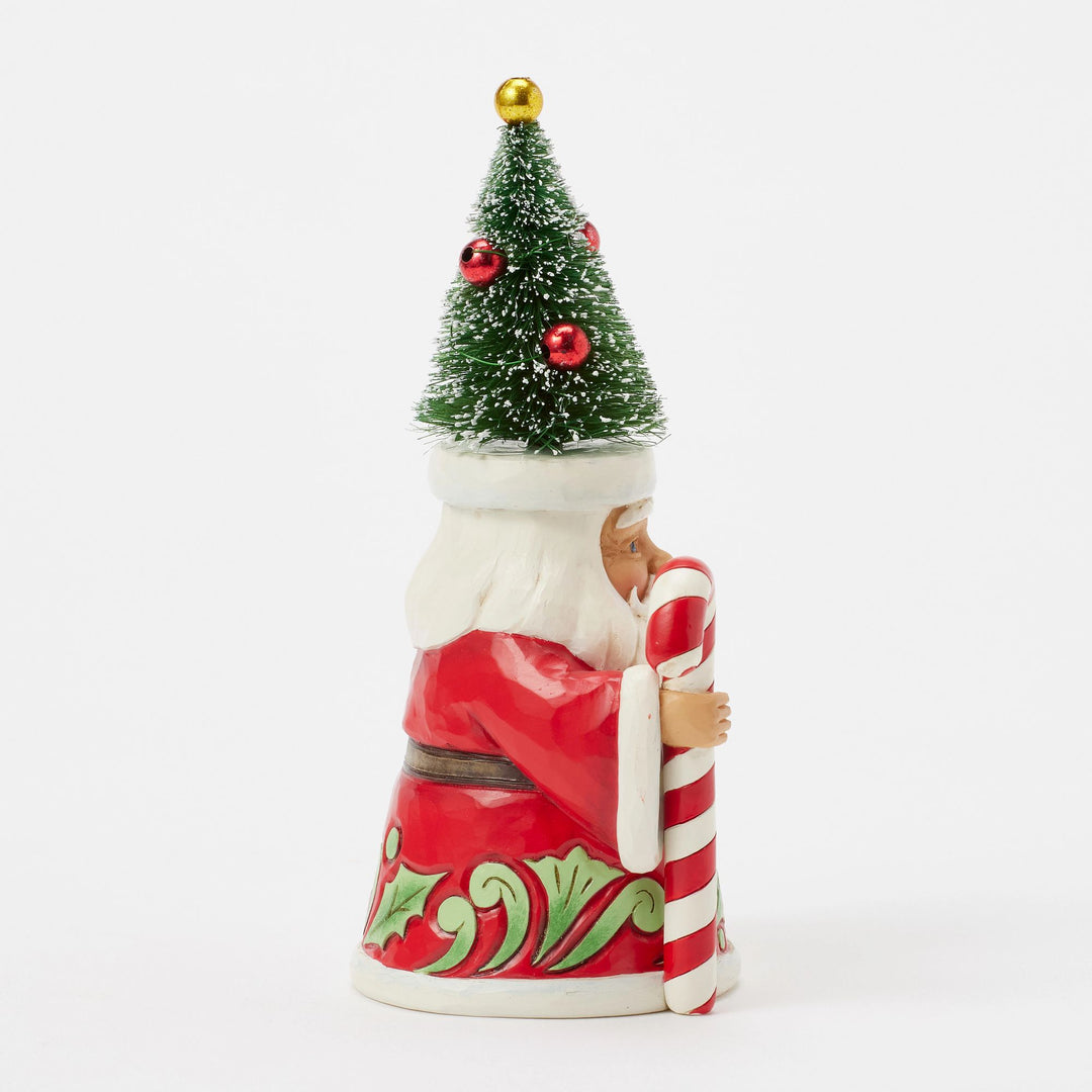 The Merry On Top (Santa with Sisal Tree Pint Figurine) - Heartwood Creek by JimShore