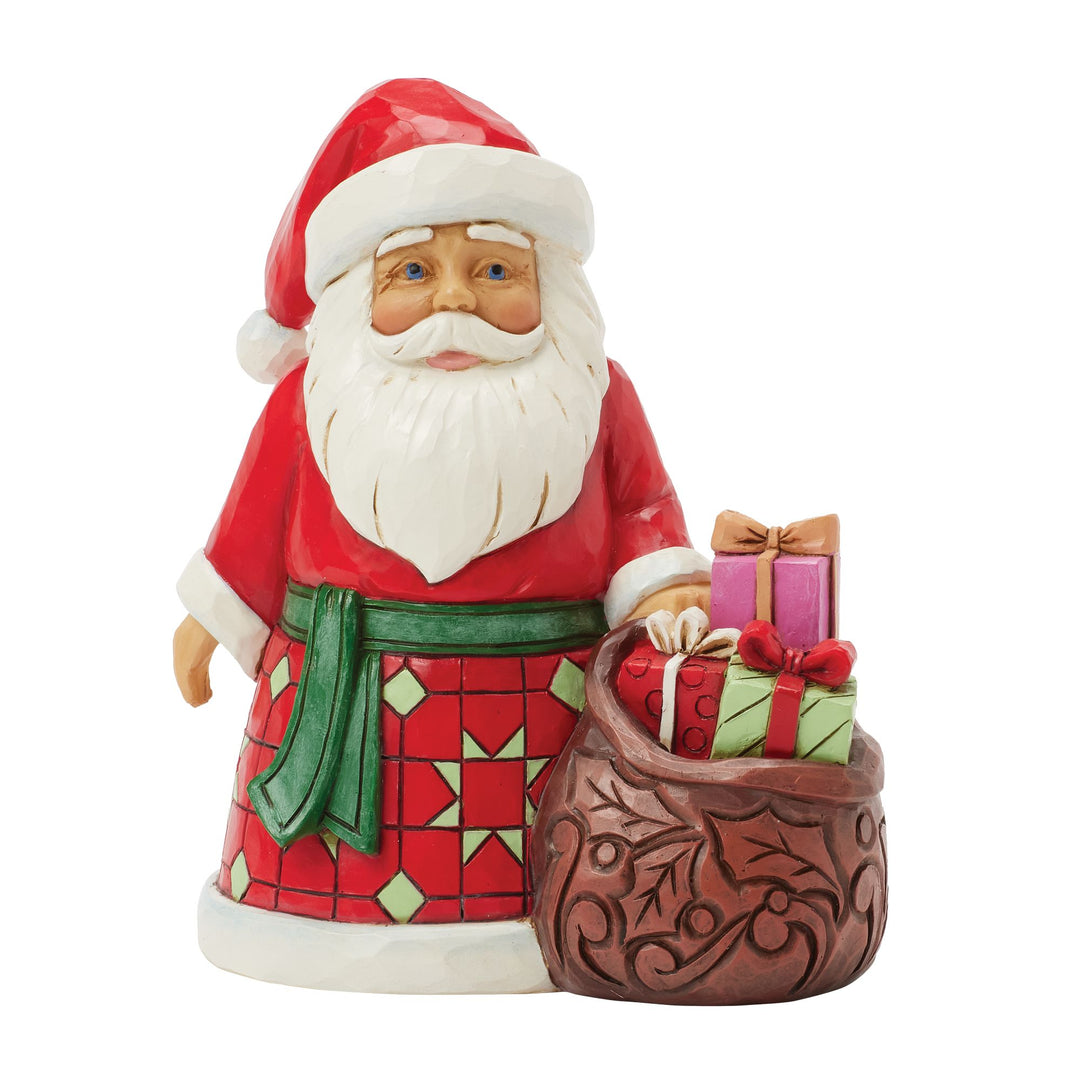 Filled with Christmas Cheer (Santa with Toy Bag Pint Figurine) - Heartwood Creekby Jim Shore