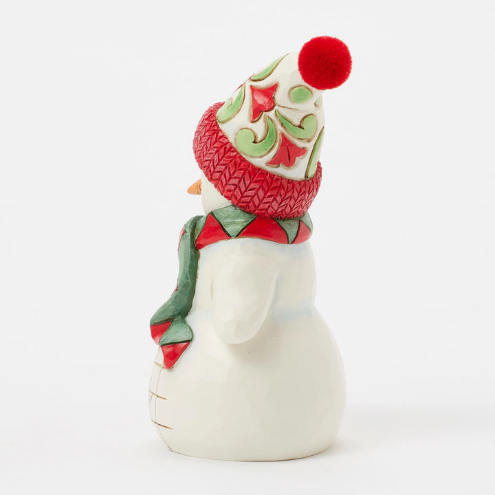 Up to Snow Good (Snowman with Dog & Scarf Pint Figurine) - Heartwood Creek by Jim Shore