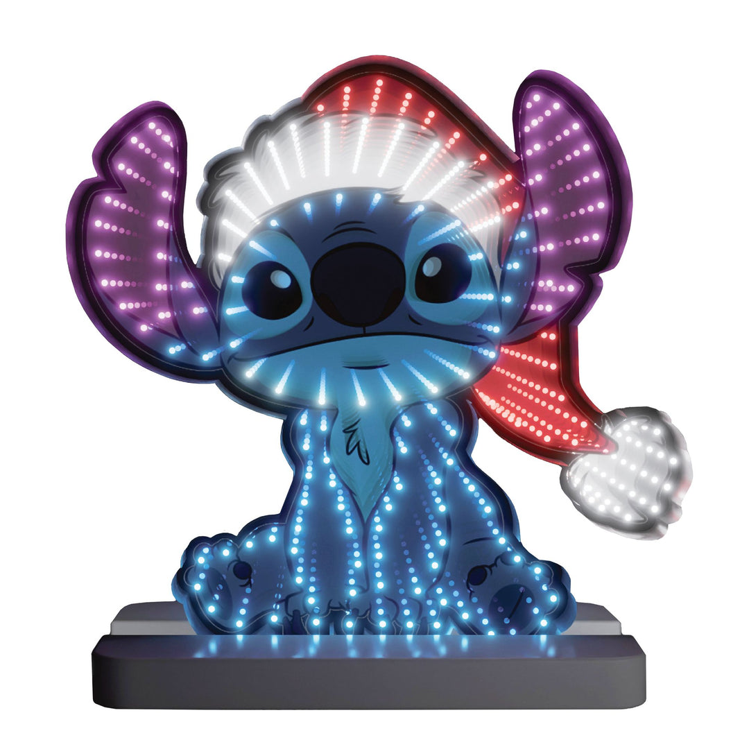 Stitch with Santa Hat Infinity Mirror by Disney D56