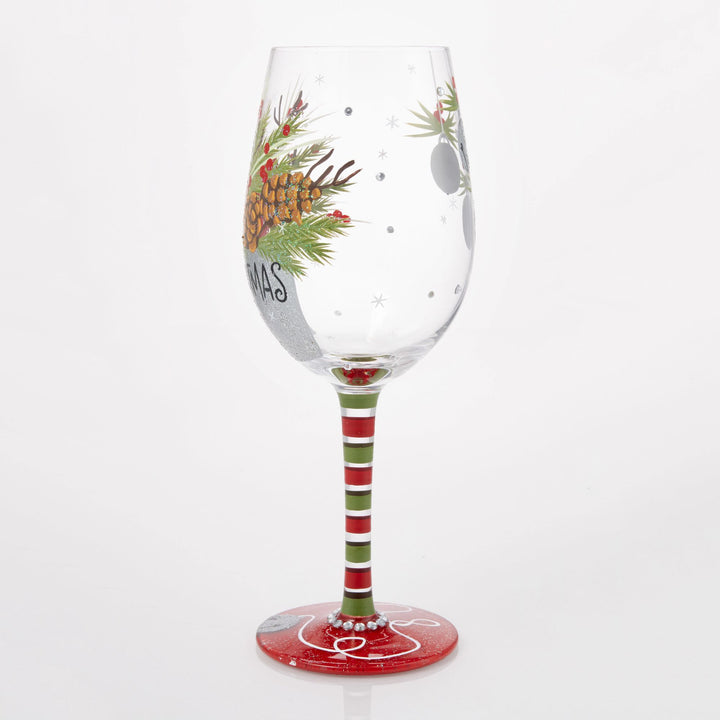 Best Christmas Ever Wine Glass by Lolita