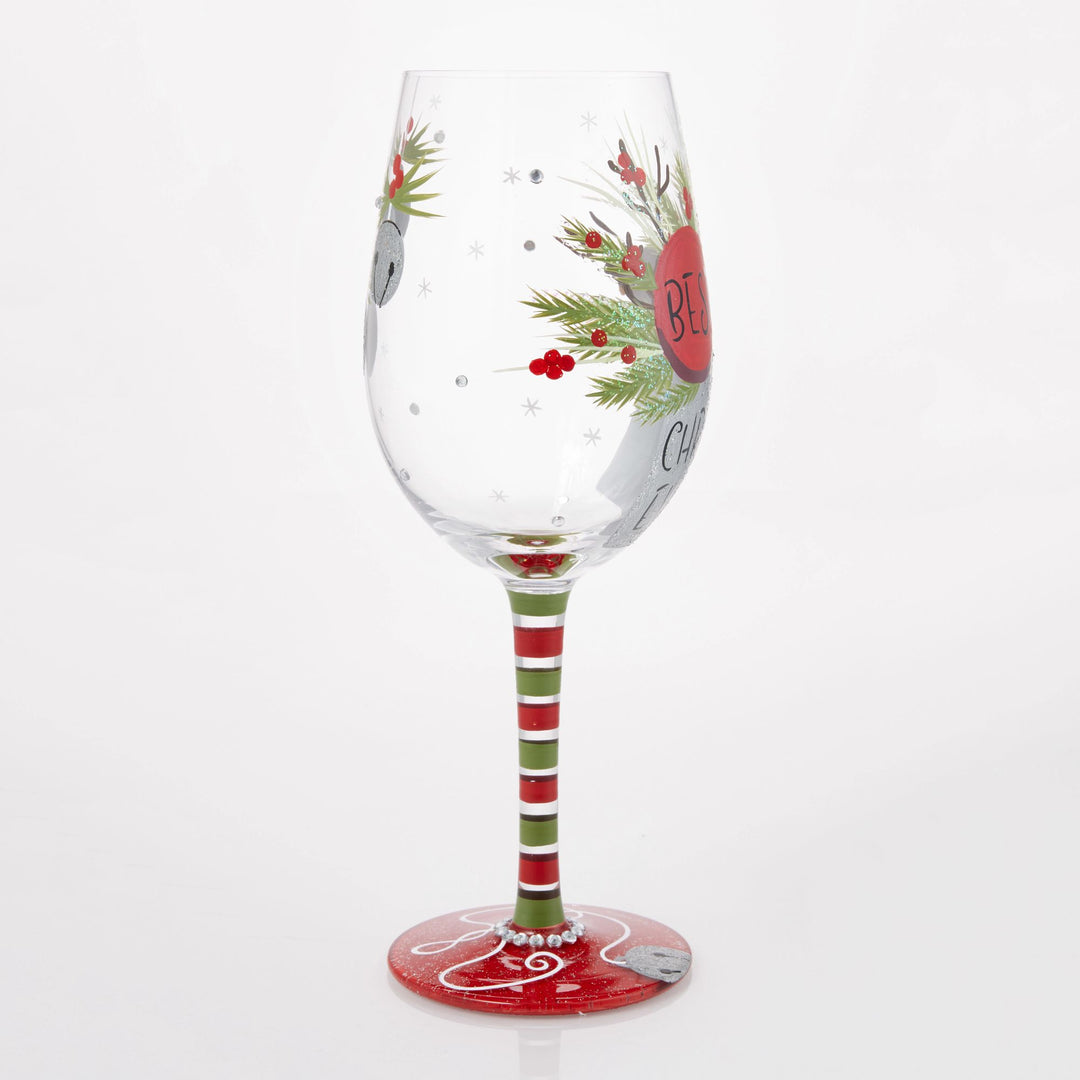 Best Christmas Ever Wine Glass by Lolita