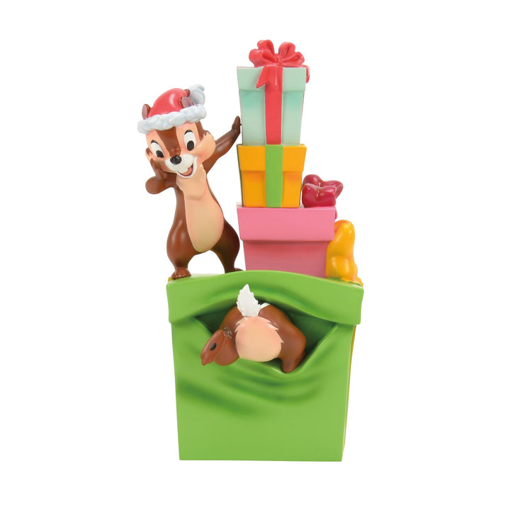 Chip 'n' Dale with Gifts Figurine by Disney Showcase