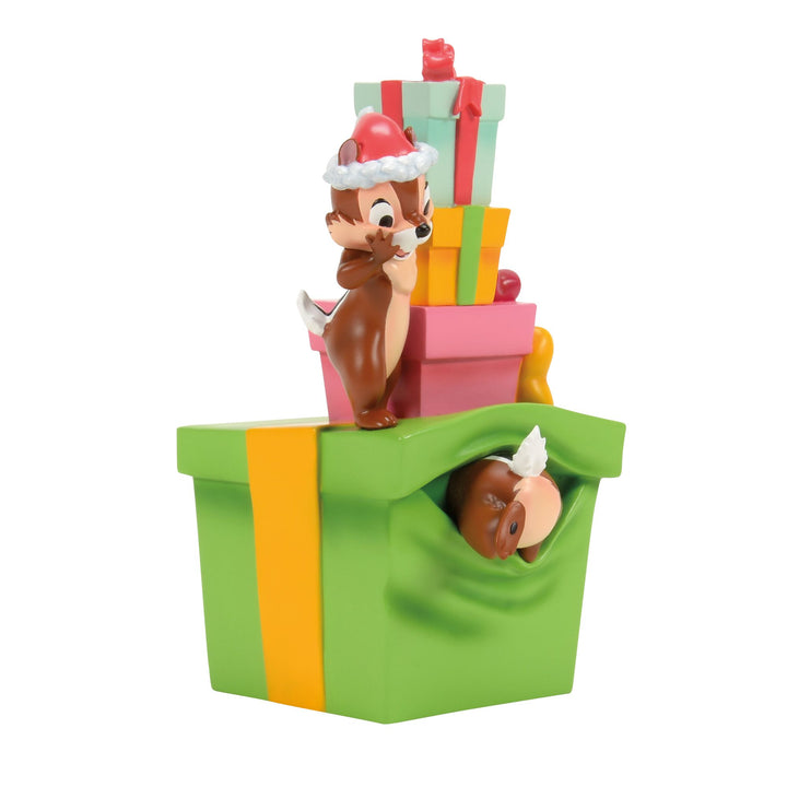 Chip 'n' Dale with Gifts Figurine by Disney Showcase