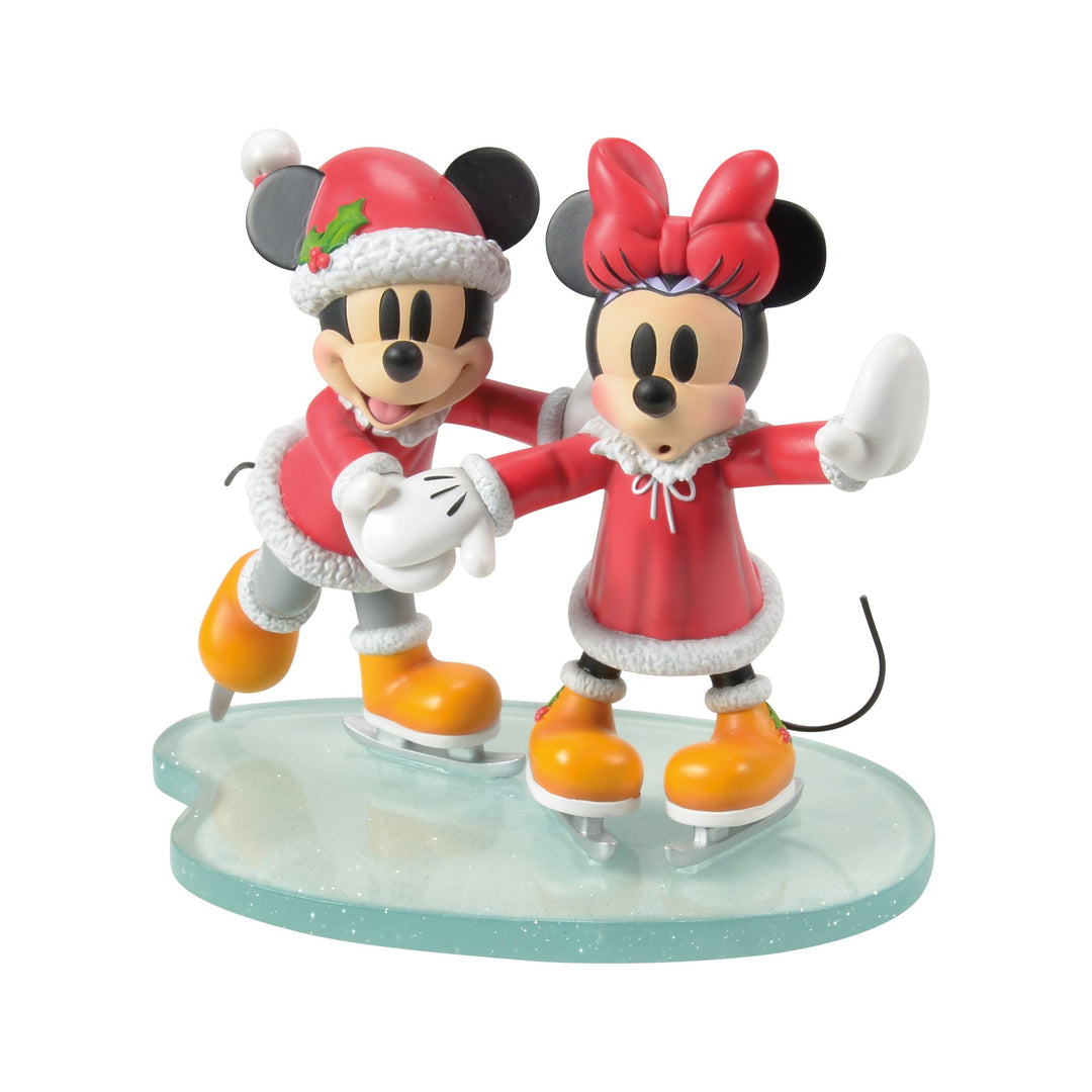 Mickey and Minnie Mouse Skating Figurine by Disney Showcase