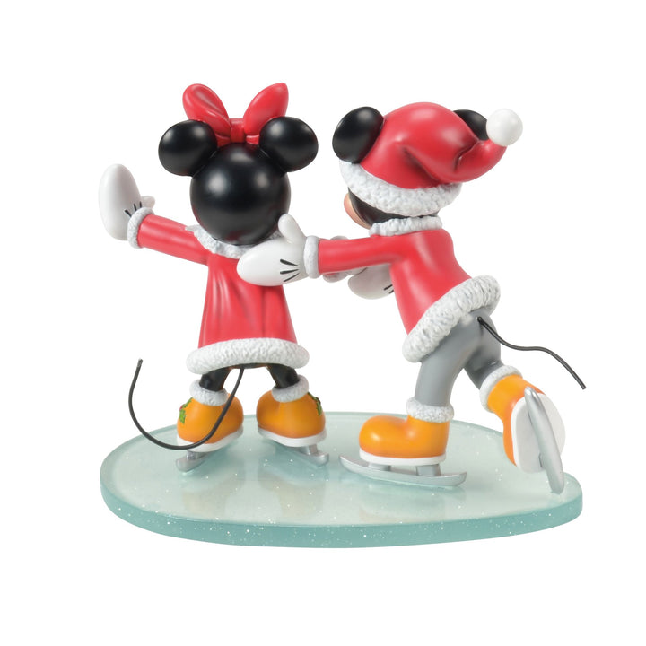 Mickey and Minnie Mouse Skating Figurine by Disney Showcase