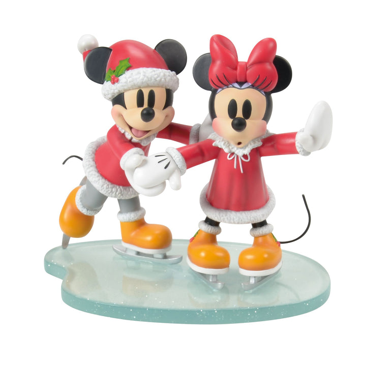 Mickey and Minnie Mouse Skating Figurine by Disney Showcase
