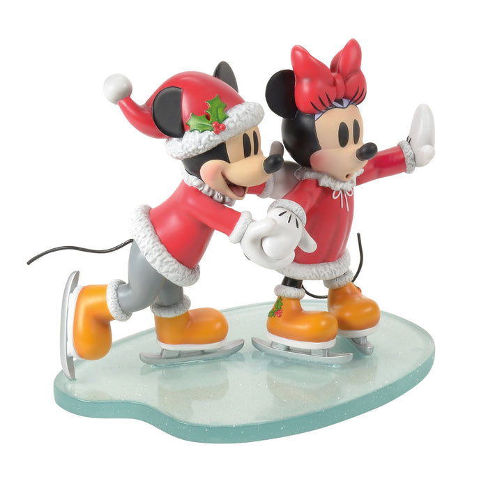 Mickey and Minnie Mouse Skating Figurine by Disney Showcase