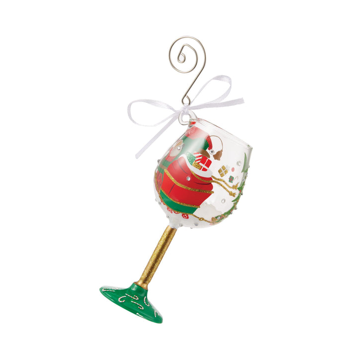 Santa's Chugging Along Hanging Ornament by Lolita