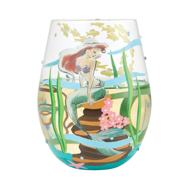 An Ocean of Dreams (Ariel) Stemless Glass