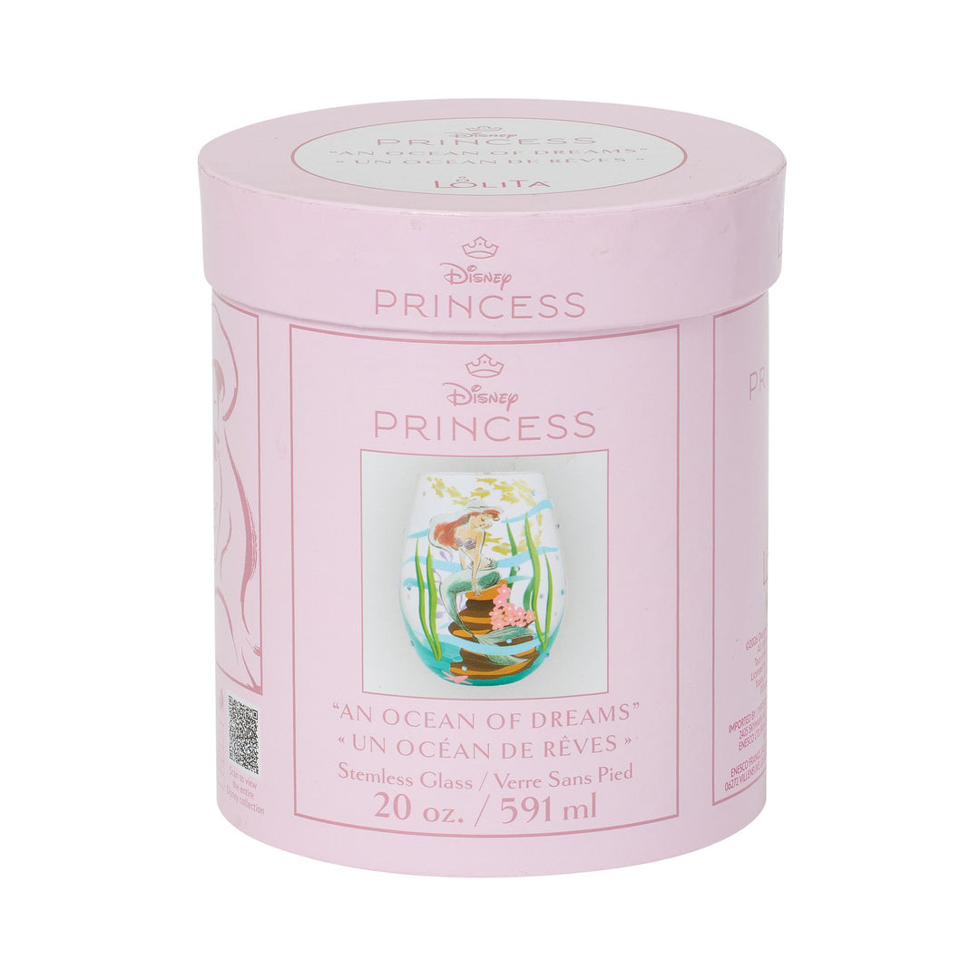 An Ocean of Dreams (Ariel) Stemless Glass