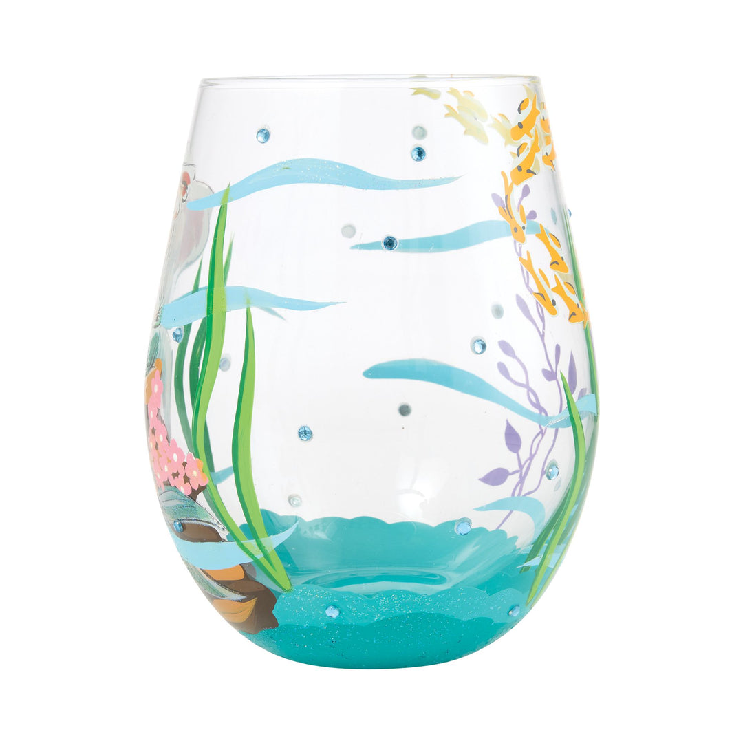 An Ocean of Dreams (Ariel) Stemless Glass