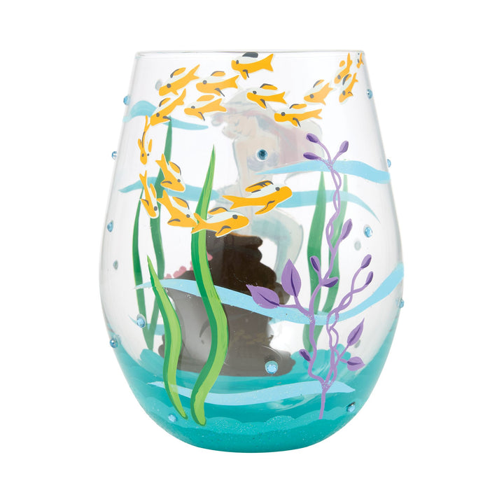 An Ocean of Dreams (Ariel) Stemless Glass