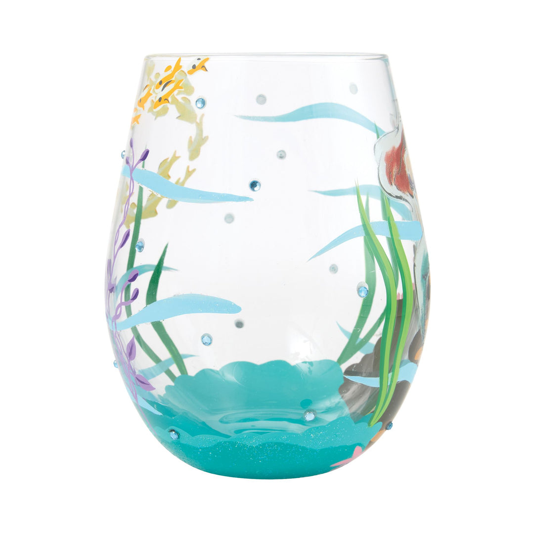 An Ocean of Dreams (Ariel) Stemless Glass