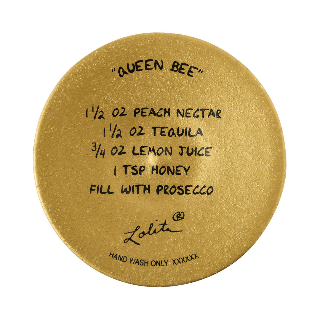 Queen Bee Wine Glass