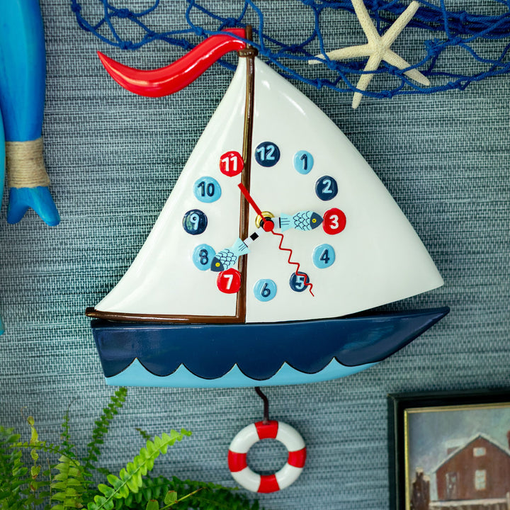 Smooth Sailing Wall Clock by Allen Designs
