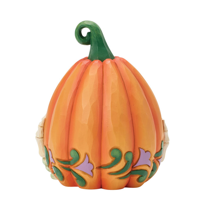 LED Jack-o-Lantern with Skeleton Hands
