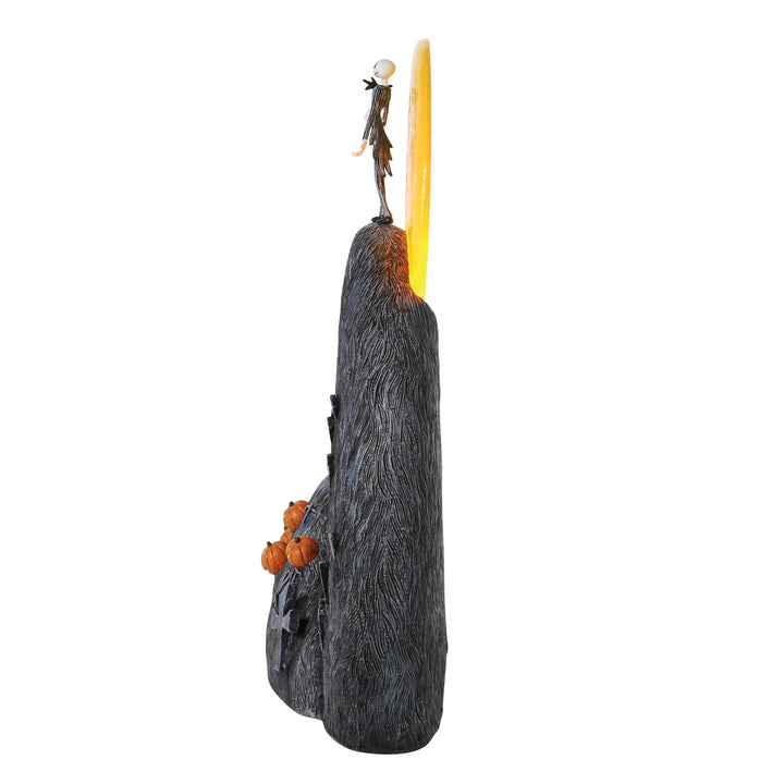 Up On Spiral Hill (Jack Skellington Illuminated Figurine) - Nightmare Before Christmas Village by D56