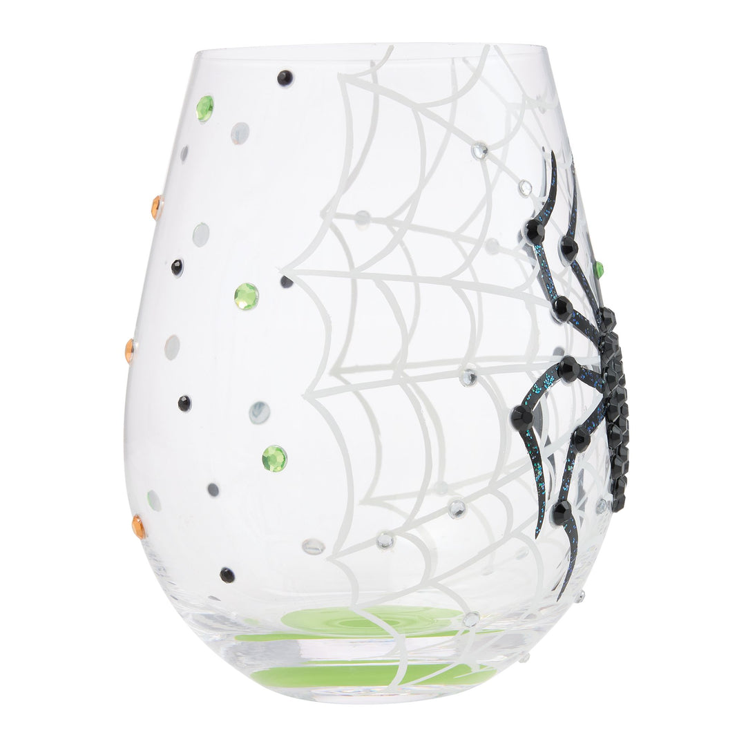 In my Own Web Stemless Glass