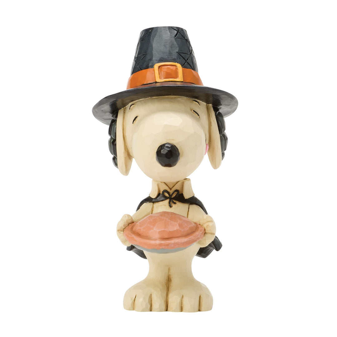Snoopy with Pumpkin Pie Mini Figurine