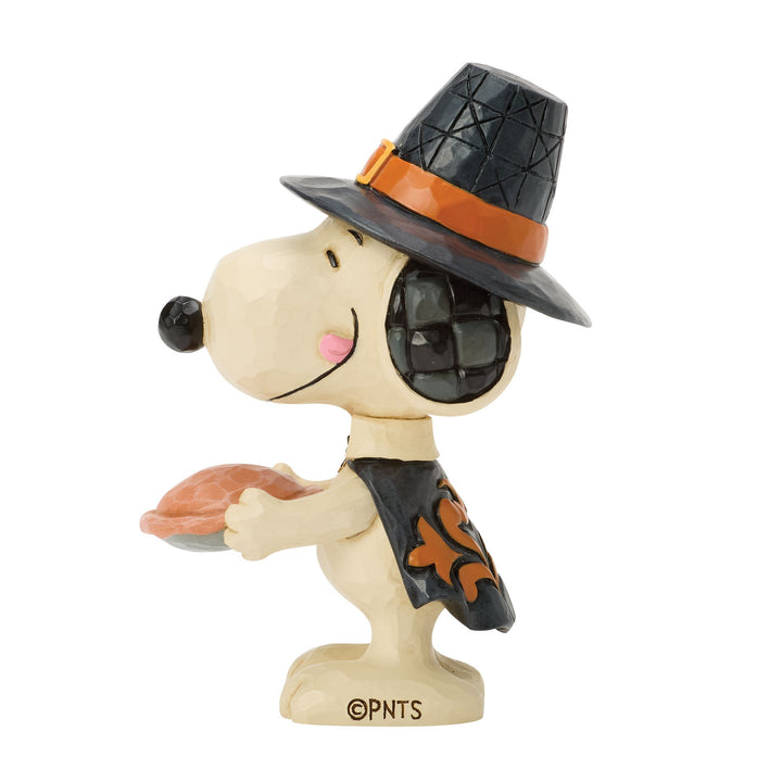 Snoopy with Pumpkin Pie Mini Figurine