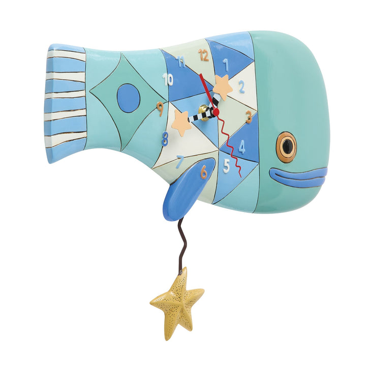 Patch Whale Clock by Allen Designs
