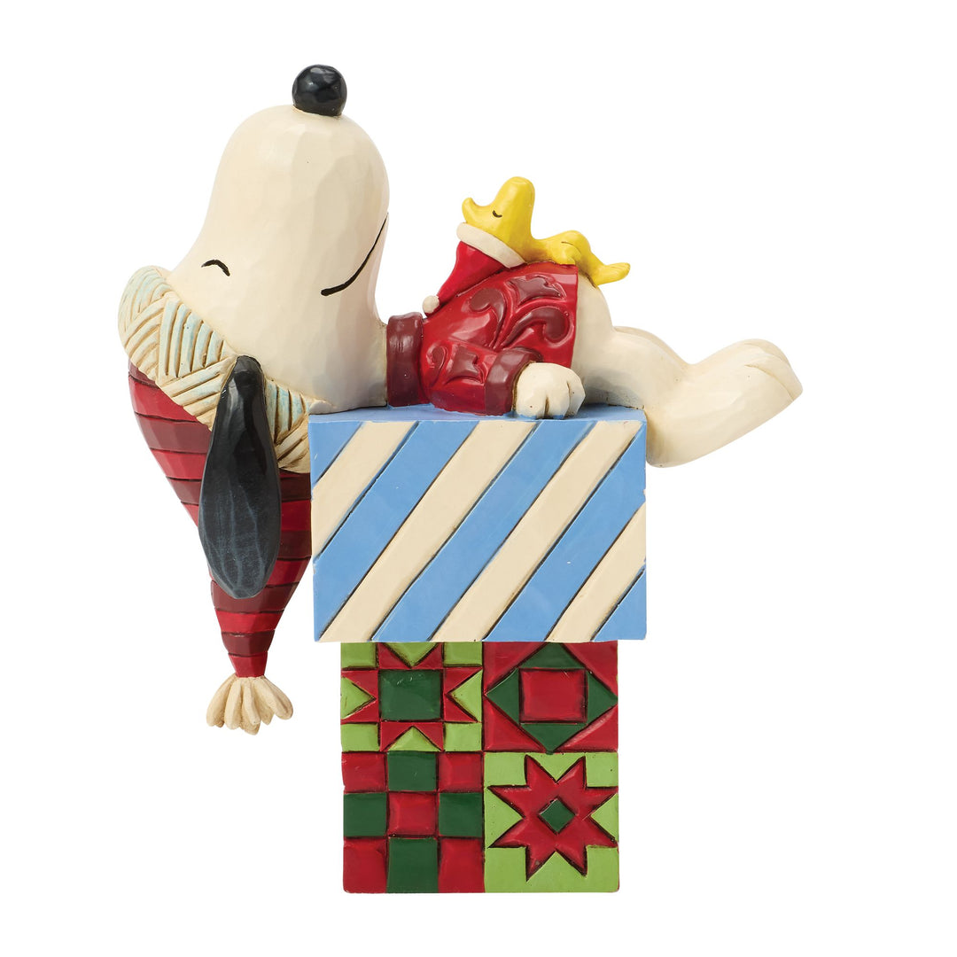 Dreaming of Christmas (Snoopy on Gifts Figurine)