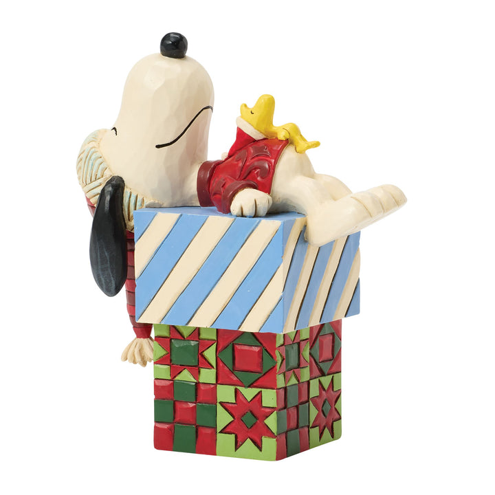Dreaming of Christmas (Snoopy on Gifts Figurine)