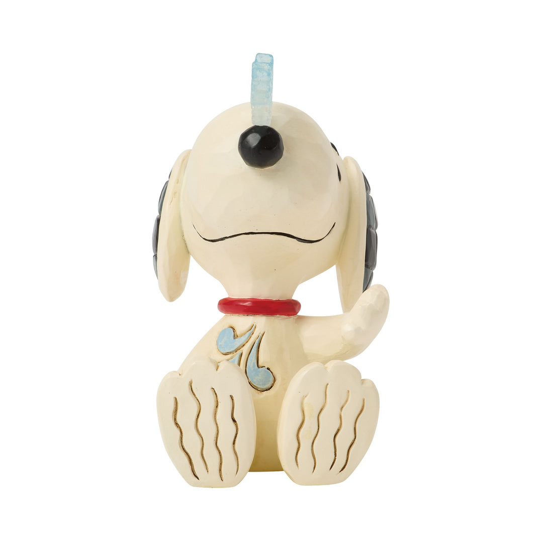 Snoopy with Snowflake on Nose Mini Figurine