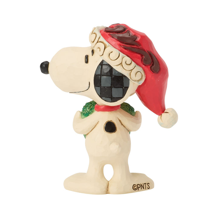 Snoopy with Heart Wreath Mini Figurine