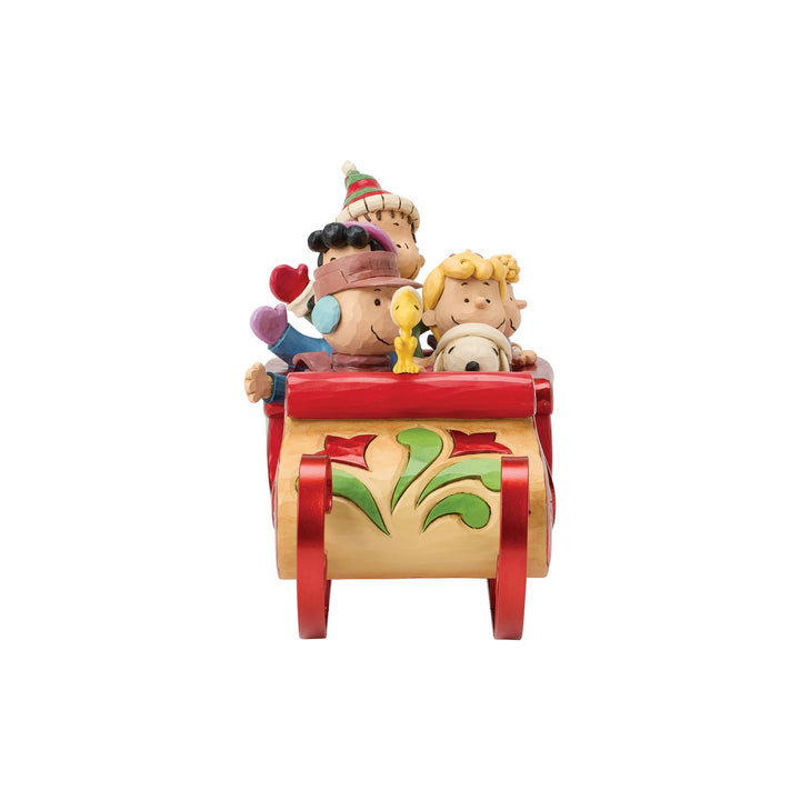 A Sleigh Ride to Remember (Snoopy and Friends in Sleigh Figurine)