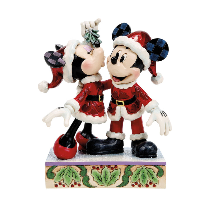 Mistletoe Moments (Mickey and Minnie Mistletoe Figurine)