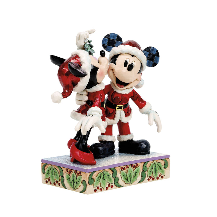 Mistletoe Moments (Mickey and Minnie Mistletoe Figurine)