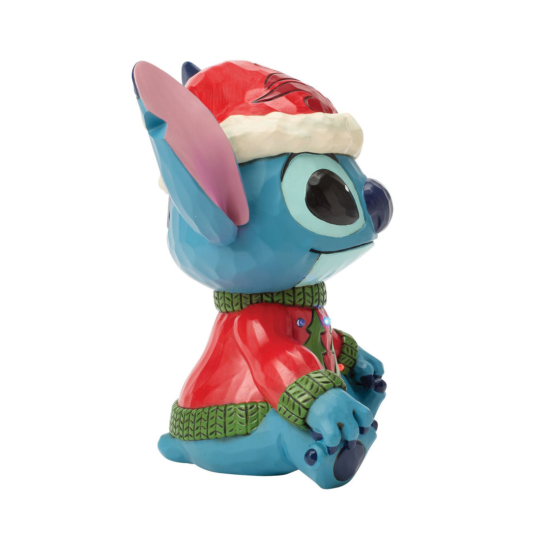 Feeling Jolly and a Little Naughty (Stitch Sweater LED Figurine)